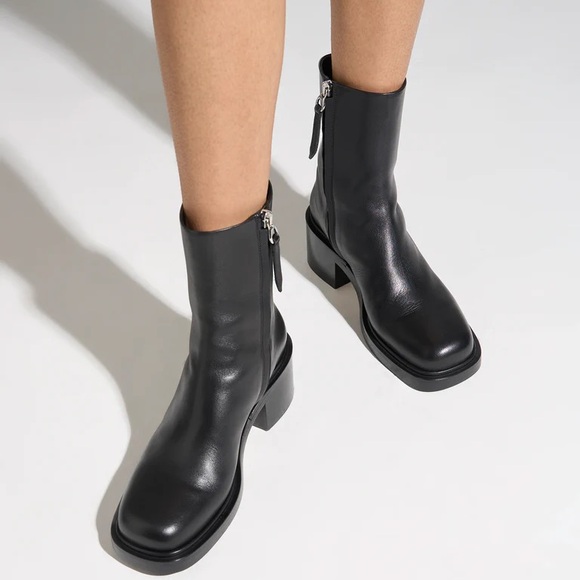 NWT Aeyde Black Teddy Boots 38 - Picture 2 of 14